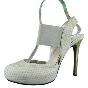 Classiques Entier Women's  Ankle Strap Beige Leather Pump 7‎ Gently Used 2025